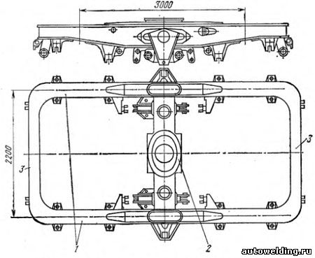 Рама двухосной тележки электровоза